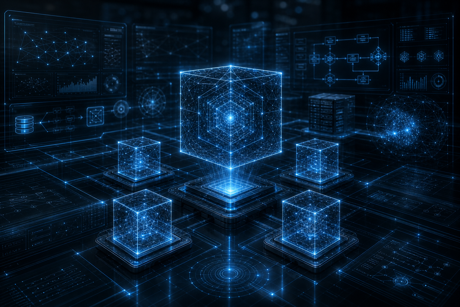 Futuristic AI Ecosystem with Holographic Data Structures-1